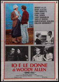 5r0078 ANNIE HALL Italian 1p 1977 great different images of Woody Allen & Diane Keaton!