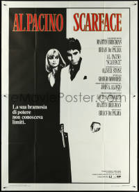 5r0109 SCARFACE Italian 2p 1984 Al Pacino as Tony Montana, Michelle Pfeiffer, De Palma, Oliver Stone