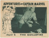 5r1118 ADVENTURES OF CAPTAIN MARVEL chapter 2 LC 1941 great c/u of Tom Tyler in costume, The Guillotine!