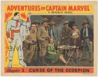 5r1116 ADVENTURES OF CAPTAIN MARVEL chapter 1 LC 1941 Currie & others at camp, full-color, rare!