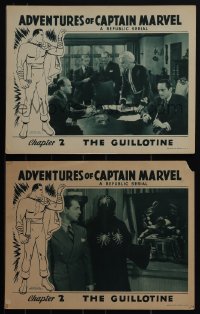 5r1681 ADVENTURES OF CAPTAIN MARVEL 2 chapter 2 LCs 1941 Scorpion in costume, The Guillotine!