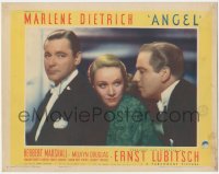 5r1129 ANGEL LC 1937 Marlene Dietrich between Herbert Marshall & Melvyn Douglas, Lubitsch, rare!