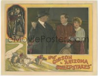 5r1135 ARIZONA SWEEPSTAKES LC 1926 Hoot Gibson by surprised Helen Lynch, cool border art, rare!