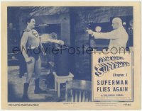 5r1136 ATOM MAN VS SUPERMAN chapter 1 LC 1950 Lyle Talbot's bullets bouncing off Kirk Alyn in costume!
