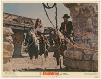 5r1144 BANDOLERO LC #3 1968 sexy gunslinger Raquel Welch & Dean Martin both on horseback!