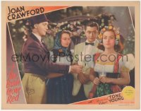 5r1174 BRIDE WORE RED LC 1937 Joan Crawford, Robert Young, Franchot Tone & Lynne Carver, very rare!