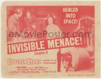 5r1029 CAPTAIN VIDEO: MASTER OF THE STRATOSPHERE chapter 8 TC 1951 Invisible Menace, sci-fi serial!