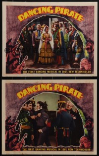 5r1688 DANCING PIRATE 2 LCs 1936 Steffi Duna, the first dancing musical in Technicolor!