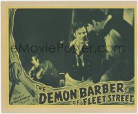 5r1207 DEMON BARBER OF FLEET STREET LC 1939 Tod Slaughter as Sweeney Todd in middle of fight!