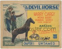5r1037 DEVIL HORSE chapter 1 TC 1932 color image of Harry Carey & Frankie Darro, Untamed, ultra rare!