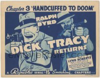 5r1039 DICK TRACY RETURNS chapter 3 TC 1938 Ralph Byrd & Chester Gould art, Handcuffed to Doom!