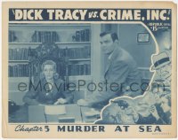 5r1212 DICK TRACY VS. CRIME INC. chapter 5 LC 1941 Ralph Byrd & Jan Wiley, Murder at Sea, serial!