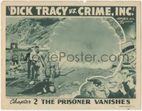 5r1213 DICK TRACY VS. CRIME INC. chapter 2 LC 1941 Ralph Byrd & man w/parachute, Prisoner Vanishes!