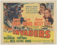 5r1052 INVADERS TC 1942 Michael Powell & Emeric Pressburger, art of Olivier, Howard & Massey!