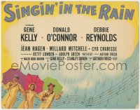 5r1082 SINGIN' IN THE RAIN photolobby TC 1952 Gene Kelly, Donald O'Connor, Debbie Reynolds, classic!