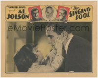 5r1422 SINGING FOOL LC 1928 adorable close up of Davey Lee squeezing Al Jolson's cheeks, ultra rare!