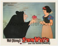 5r1428 SNOW WHITE & THE SEVEN DWARFS LC R1958 Disney classic, Snow White getting apple from witch!