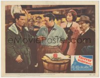 5r1462 THIEVES' HIGHWAY LC #2 1949 Jules Dassin, c/u of truck driver Richard Conte & Lee J. Cobb!