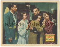 5r1471 THREE BLIND MICE LC 1938 Loretta Young & Joel McCrea watch Pauline Moore hugging David Niven!