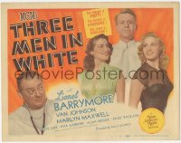 5r1097 THREE MEN IN WHITE TC 1944 Ava Gardner, Van Johnson, Lionel Barrymore, Marilyn Maxwell, rare!