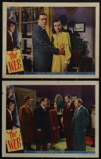 5r1697 WEB 2 LCs 1947 Edmond O'Brien, sexy Ella Raines, Vincent Price, William Bendix & others!