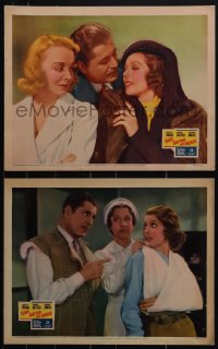 5r1698 WIFE, DOCTOR & NURSE 2 LCs 1937 Warner Baxter, pretty Loretta Young & sexiest Virginia Bruce!