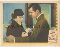5r1528 WIFE VERSUS SECRETARY LC 1936 Clark Gable tells Myrna Loy she's destroying their love, rare!