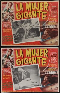 5r0006 ATTACK OF THE 50 FT WOMAN 7 Mexican LCs 1958 includes some great special effects scenes!