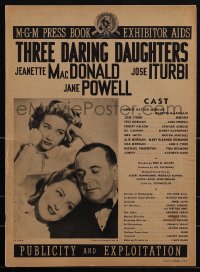 5r0049 THREE DARING DAUGHTERS pressbook supplement 1948 Jeanette MacDonald, Jane Powell, Jose Iturbi