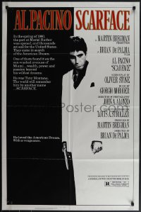 5r0851 SCARFACE 1sh 1983 Al Pacino as Tony Montana, Brian De Palma, Oliver Stone classic!