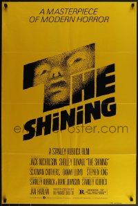 5r0866 SHINING studio style 1sh 1980 Stephen King & Stanley Kubrick, iconic art by Saul Bass!