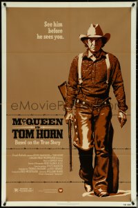 5r0952 TOM HORN 1sh 1980 see cowboy Steve McQueen in the title role before he sees you!