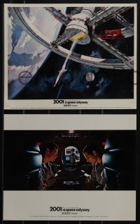 5r1739 2001: A SPACE ODYSSEY 7 Cinerama color English FOH LCs 1968 Kubrick, w/art by McCall!