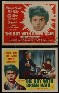 5r1565 BOY WITH GREEN HAIR 8 LCs 1948 great images of Dean Stockwell, a kid who wants to end war!