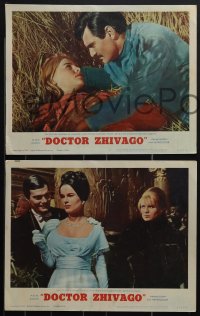 5r1575 DOCTOR ZHIVAGO 8 LCs 1965 images of Omar Sharif, Julie Christie, David Lean English epic!