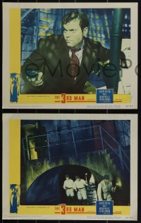 5r1662 THIRD MAN 5 LCs 1949 Joseph Cotten, Alida Valli & Trevor Howard, classic film noir!
