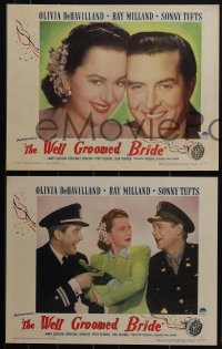 5r1657 WELL GROOMED BRIDE 6 LCs 1946 best portraits of Ray Milland & pretty Olivia de Havilland!