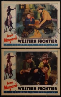 5r1663 WESTERN FRONTIER 5 LCs 1935 western cowboy Ken Maynard, hard-riding, fast-shooting action!