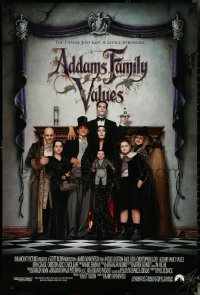 5s0801 ADDAMS FAMILY VALUES int'l DS 1sh 1993 Christina Ricci, the family just got a little stranger!