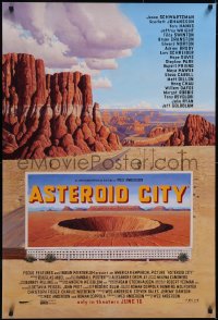 5s0811 ASTEROID CITY advance DS 1sh 2023 Jason Schwartzman, cool billboard and canyon art!
