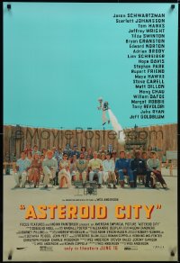 5s0810 ASTEROID CITY advance DS 1sh 2023 great wacky image of Jason Schwartzman with huge top cast!