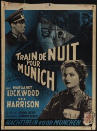 5s0422 NIGHT TRAIN TO MUNICH Belgian 1952 Carol Reed directed, Margaret Lockwood & Rex Harrison!
