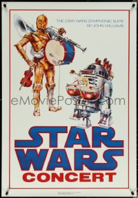 5s0207 STAR WARS CONCERT 27x39 Dutch commercial poster 1997 Alvin art from 1978 poster for concert!