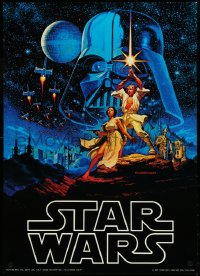 5s0205 STAR WARS 20x28 commercial poster 1977 George Lucas epic, Greg & Tim Hildebrandt art!