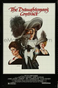 5s0863 DRAUGHTSMAN'S CONTRACT 1sh 1983 Peter Greenaway, cool Sparacio art of Higgins & top cast!