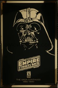 5s0876 EMPIRE STRIKES BACK foil Kilian advance 1sh R1990 art of Darth Vader by Dana Stedry!