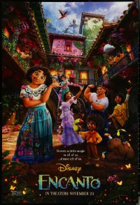 5s0879 ENCANTO advance DS 1sh 2021 Walt Disney CGI animated family fantasy, cast in courtyard!