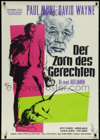 5s0347 LAST ANGRY MAN German 1960 Muni is a doctor from the slums exploited by TV, Rolf Goetze art!