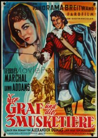 5s0348 LAST MUSKETEER German R1959 Bonne art of Georges Marchal & sexy Dawn Addams!