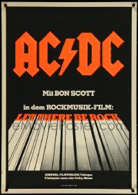 5s0349 LET THERE BE ROCK German 1982 AC/DC, Angus Young, Bon Scott, heavy metal concert, day-glo!
